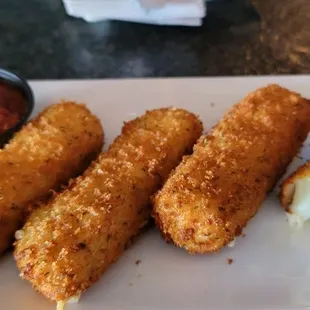 The mozzarella sticks are solid.