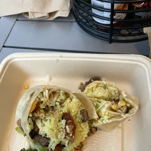 Steak burrito