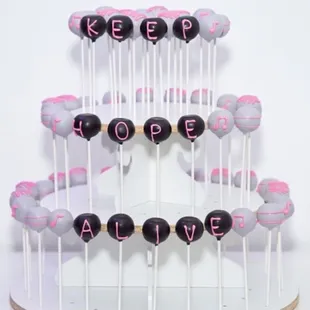 Cake pops for a record release party