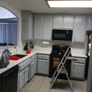 Restoration on cabniet door chaged. To updated look