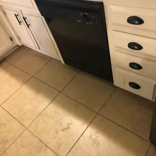 Fresh painted vanity