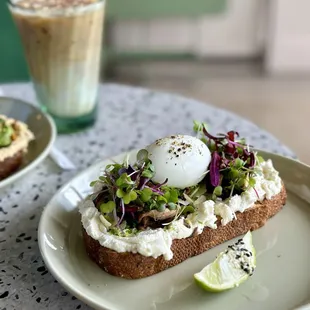 Ricotta Mushie Toast, amazing truffle taste