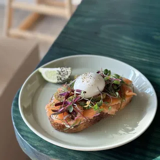 Salmon Feta Toast