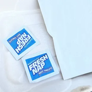 Packed Hand sanitizing napkins