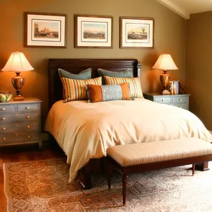 Bedroom designed by Susan Castor Collection