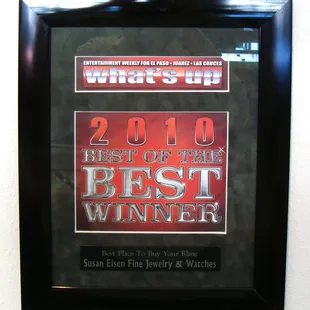 Voted "Best Bling" in El Paso 10 Years in a Row