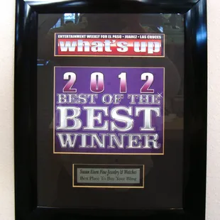 Voted "Best Bling" in El Paso 10 Years in a Row