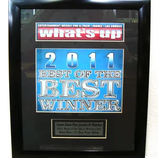 Voted "Best Bling" in El Paso 10 Years in a Row