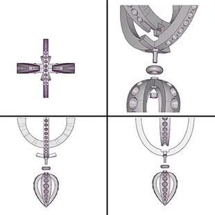 CAD Design Pendulum Style Pendant