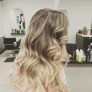 Balayage and a blow out!