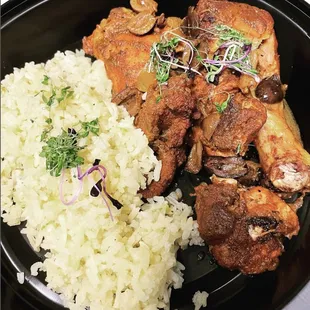 Chicken Tajine in the tajine ceramic cooking vessel