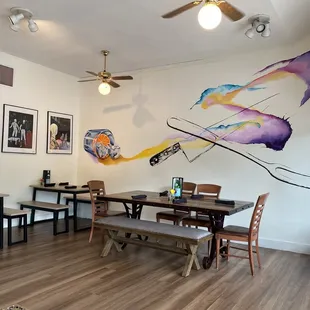 Interior of restaurant