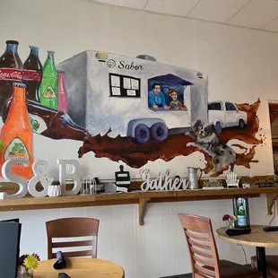 Interior of restaurant