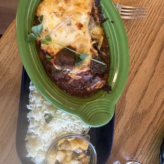 Chimayo Chicken Blue Corn Enchiladas