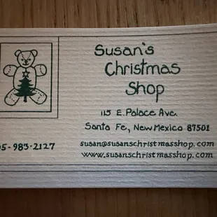 Business card.