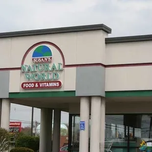 the front of the building