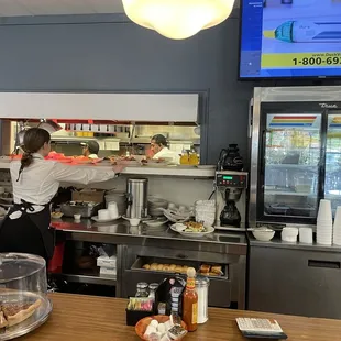 sushi and sashimi, interior
