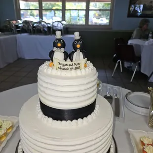 a wedding cake