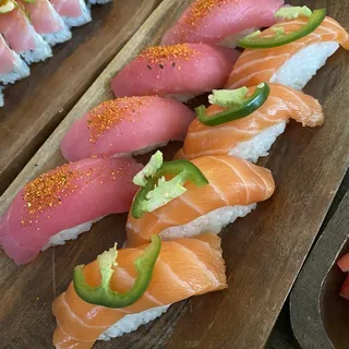 Serrano Salmon Nigiri
