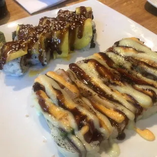 Yellow Submarine and Jasmine roll (sooo good). Loved the charcoal flavor of it. Would order both again.