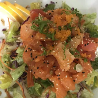 Poke Tuna and Salmon Bento Box