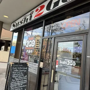 the front of a restaurant