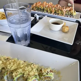 food, sushi and sashimi