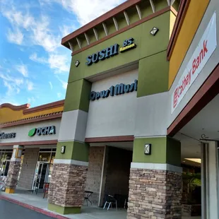 the outside of the store