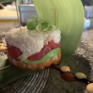 Crab Napoleon,so beautiful likes a art.