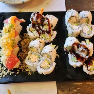 sushi and sashimi, sashimi, food, sushi