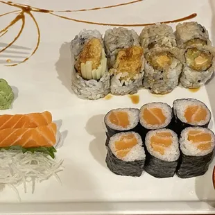 food, sashimi, sushi and sashimi, sushi