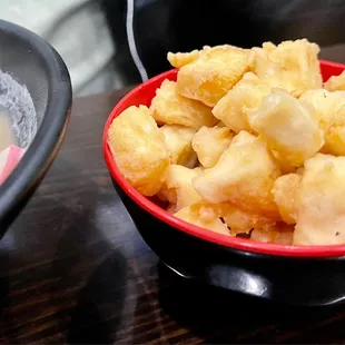 Agedashi Tofu that accompanies Udon Tofu Ramen
