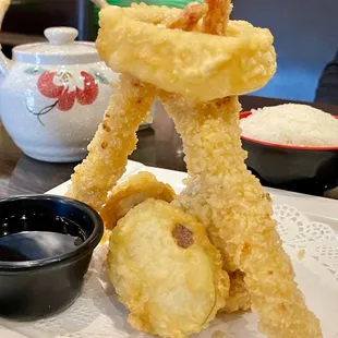 Shrimp with Vegetable Tempura Lunch