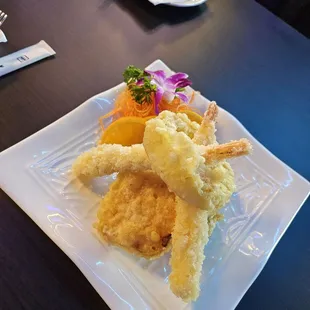 a plate of food on a table