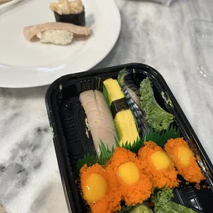 Take out sushi