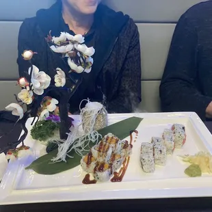 Sushi and Sweet potato Rolls