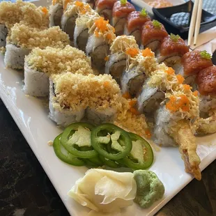 sushi and sashimi, food, sashimi, sushi