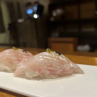 Red snapper belly sushi from Japan