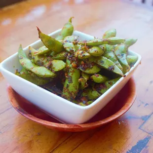 One of my personal favorites-Spicy Garlic Edamame Sushi Ai Long Beach - Happy Hour EVERYDAY FROM 12:00PM - 6:00PM 20% OFF Dine-In Only