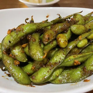 Spicy Garlic Edamame