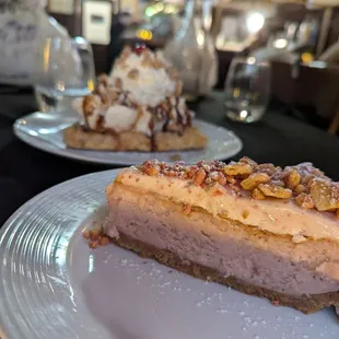 Suffolk sweets week Strawberry Crunch Cheesecake and Tempura Banana Split