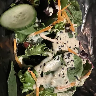 House salad - the dressing is delish!