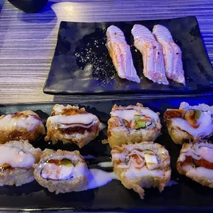 Seared Salmon and Golden Philadelphia