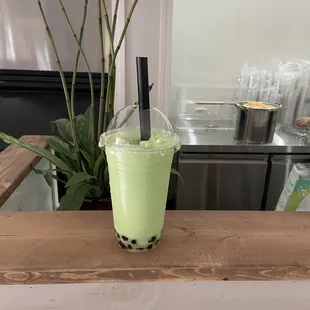 Honeydew boba