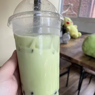 Honeydew boba tea- DELICIOUS