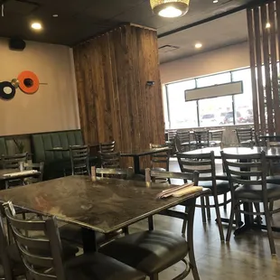 Inside the restaurant