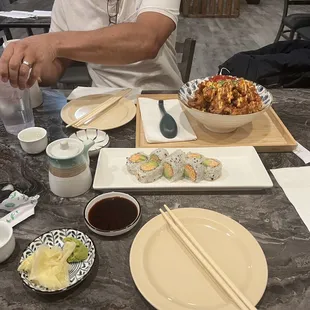 sushi, sashimi, food, sushi and sashimi