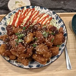 Crunchy Chicken. Was excellent and good portion.