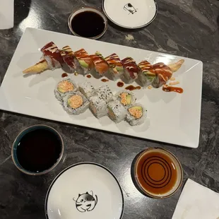 Spicy California roll &amp; Castle Pines roll