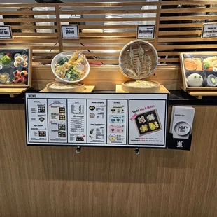 Cute pictures of some of their featured dishes.